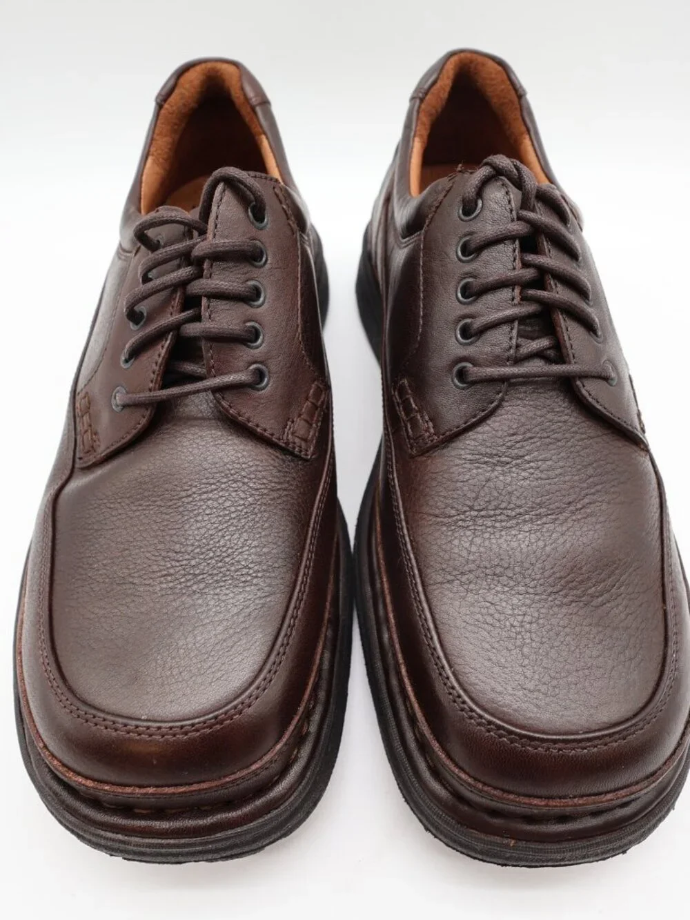 Hush Puppies Summit 14191 Mens 9 Brown Leather Casual Oxford Shoes NOS